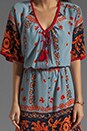 view 5 of 6 Scarf Placement Foulard Peasant Dress en Chambray/Desert Flower in Chambray & Desert Flower