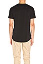 view 3 of 4 S/S Scallop Tee in Black