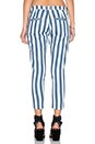 view 3 of 4 Sullie Crop Jean in Navy Stripe