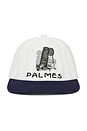 view 1 of 2 6-Panel Cap in White-Navy