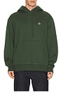 view 1 of 5 Stitch Hooded Sweatshirt in Dark Green