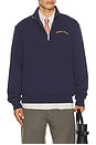 view 2 of 5 Western Quarter-Zip Sweatshirt in Navy