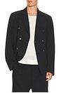 view 1 of 5 Double Breasted Wool Blazer in Black