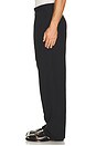 view 2 of 5 Wide Pleated Trousers in Black