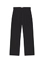 view 6 of 5 Wide Pleated Trousers in Black