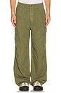 view 1 of 5 Herringbone Cargo Trousers in Olive