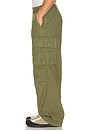 view 2 of 5 Herringbone Cargo Trousers in Olive