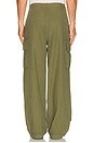 view 4 of 5 Herringbone Cargo Trousers in Olive