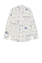 view 1 of 4 Printed Poplin Shirt in White