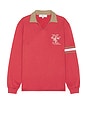 view 3 of 5 Forever Open Rugby Shirt in Red