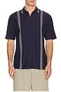 view 1 of 4 Panel Zip Polo in Navy