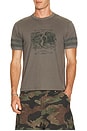 view 1 of 4 Mermaid Ringer Tee Shirt in Charcoal