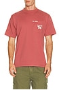 view 2 of 4 Forever Pocket Tee Shirt in Red