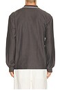 view 2 of 4 Panel Long Sleeve Zip Polo in Charcoal