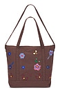 view 2 of 6 Floral Tote Bag in Brown