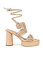view 1 of 5 Maigo Espadrille Sandal in Sand in Silk Honey