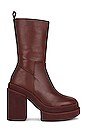 view 1 of 5 Melissa Platform Boot in Burgundy