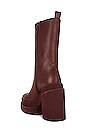 view 3 of 5 Melissa Platform Boot in Burgundy