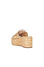 view 3 of 5 SANDALES COMPENSÉES RAFNA in Raffia Natural