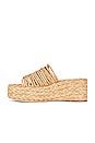 view 5 of 5 SANDALES COMPENSÉES RAFNA in Raffia Natural
