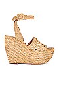 view 1 of 5 SANDALIA DE CUÑA PAGE in Raffia Natural