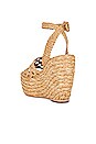 view 3 of 5 SANDALIA DE CUÑA PAGE in Raffia Natural