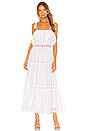 view 1 of 3 La Ghessa Maxi Dress in White Eyelet Cotton