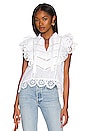 view 1 of 5 BLUSA VICTORIANA LA CHEMISIRE in White Eyelet