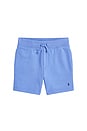 view 1 of 2 Kids French Terry Athletic Short in Harbor Island Blue