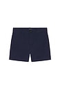 view 1 of 2 Straight Fit Stretch Chino Short in Newport Navy