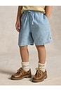 view 3 of 5 Kids Twill Standard Short in Chambray