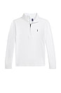 view 1 of 2 Kids Long Sleeve Half Zip Pullover in White
