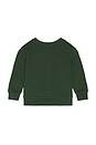 view 2 of 5 Long Sleeve Fleece Bear Graphic Crewneck Sweatshirt in Bear Bottle Green