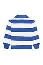 view 2 of 2 Long Sleeve Jersey Knit Rugby Striped Pullover in Liberty & White