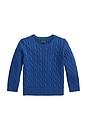 view 1 of 2 PULL CABLE KNIT  in Dusty Azure