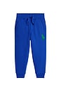 view 1 of 2 Kids Fleece Big Pony Jogger Pant in New Sapphire