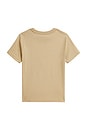 view 2 of 2 Kids Short Sleeve Jersey Knit Boat Graphic T-shirt in Tallow Cream