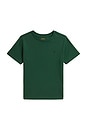 view 1 of 2 Kids Short Sleeve Cotton Jersey Crewneck T-shirt in Verano Green