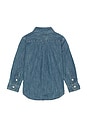 view 2 of 2 Kids Cotton Chambray Shirt in Dark Blue