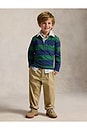 view 4 of 5 CHEMISE RUGBY in Verano Green & Rustic Navy