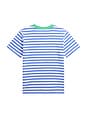 view 2 of 2 CAMISETA CUELLO REDONDO RINGER STRIPED in Scottsdale Blue & White