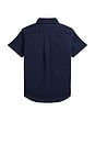view 2 of 5 Kids Short Sleeve Seersucker Sport Shirt in Astoria Navy