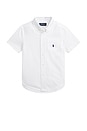 view 1 of 5 Kids Short Sleeve Seersucker Sport Shirt in White