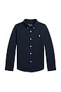 view 1 of 5 Long Sleeve Featherweight Mesh Sport Shirt in Aviator Navy