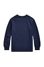 view 2 of 2 Long Sleeve Crewneck T-Shirt in Cruise Navy