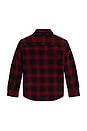 view 2 of 2 Long Sleeve Soft Flannel Plaid Shirt Jacket in Lodge Shadow Plaid