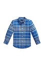 view 1 of 2 Kids Classic Oxford Sport Shirt in Blue Multi