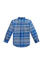 view 2 of 2 Kids Classic Oxford Sport Shirt in Blue Multi