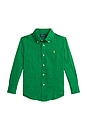 view 1 of 2 Kids Linen Sport Shirt in Cruise Green