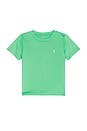 view 1 of 2 Short Sleeve Performance Jersey Knit Crewneck T-shirt in Plato Green